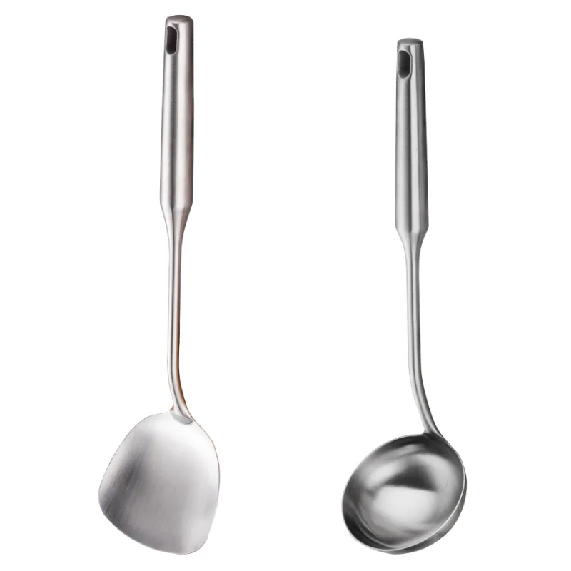 304 Stainless Steel Turner And Soup Ladle Silver Ladle Spoon Cooking Tool Set Long Handle Big Kitchen Cooking Utensil Wall Hang
304 Stainless Steel Turner And Soup Ladle Silver Ladle Spoon Cooking Tool Set Long Handle Big Kitchen Cooking Utensil Wall Hang