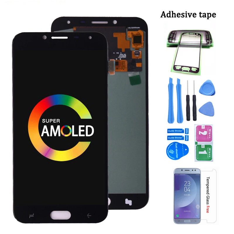 Super AMOLED ЖК дисплей для Samsung Galaxy J4 J400 J400F J400G/DS сменный сенсорный экран с цифровым