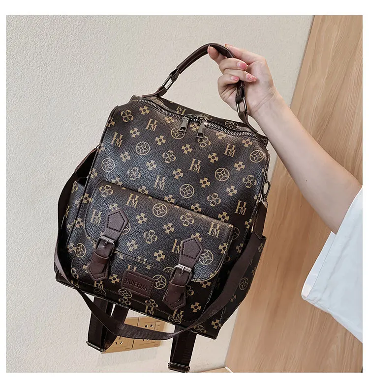 Рюкзак туристический для женщин, винтажный дизайнерский ранец с большой вместимостью и защитой от кражи, с надписью, для девушек
Рюкзак туристический для женщин, винтажный дизайнерский ранец с большой вместимостью и защитой от кражи, с надписью, для девушек