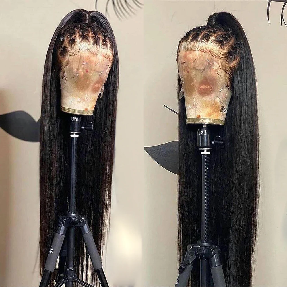 Glueless Silky Straight Free Part Synthetic 13*6Lace Frontal Wig Easy Big Lace Black Fiber Hair Cosplay Wigs For Women Babyhair
Glueless Silky Straight Free Part Synthetic 13*6Lace Frontal Wig Easy Big Lace Black Fiber Hair Cosplay Wigs For Women Babyhair