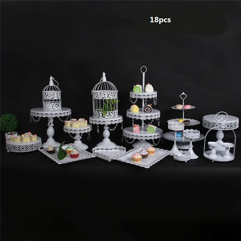 18 PCS WHITE WEDDING DECORATION BABY SHOW DESSERT TRAY 3 TIER CUPCAKE CAKE STAND SET
18 PCS WHITE WEDDING DECORATION BABY SHOW DESSERT TRAY 3 TIER CUPCAKE CAKE STAND SET