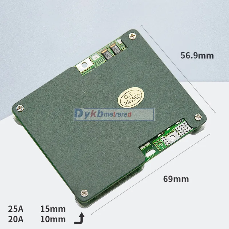 10S 36V 30A 25A 20A 15A Защитная плата литий-ионной батареи BMS PCM с балансом 18650 Liion CELLS 7S 6S 5S 12V