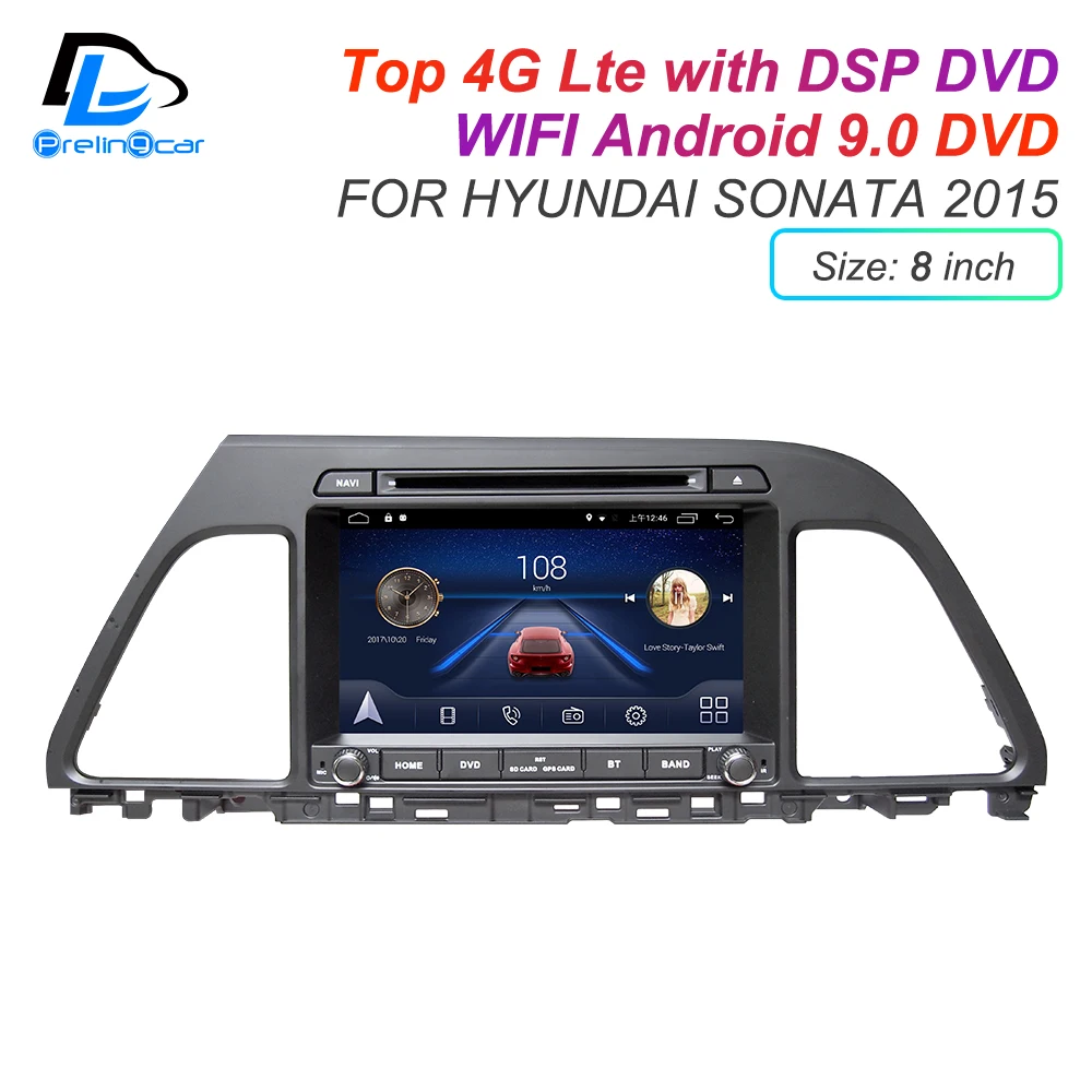 Радио для hyundai sonata 8 / 9 2011 2 DIN IPS экран DSP Android 0 4G Lte GPS DVD плеер стерео
