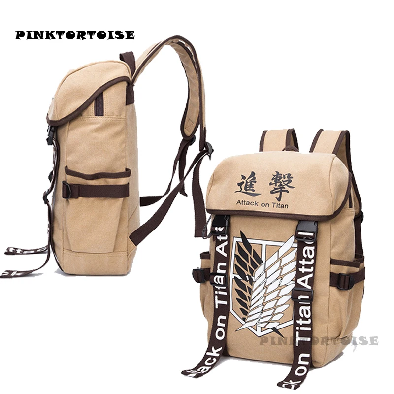 Unisex Travelling Bag Anime Bag Attack On Titan Cartoon khaki Zipper Canvas Bag Adult Student Shoulder Bag Backpack
Unisex Travelling Bag Anime Bag Attack On Titan Cartoon khaki Zipper Canvas Bag Adult Student Shoulder Bag Backpack