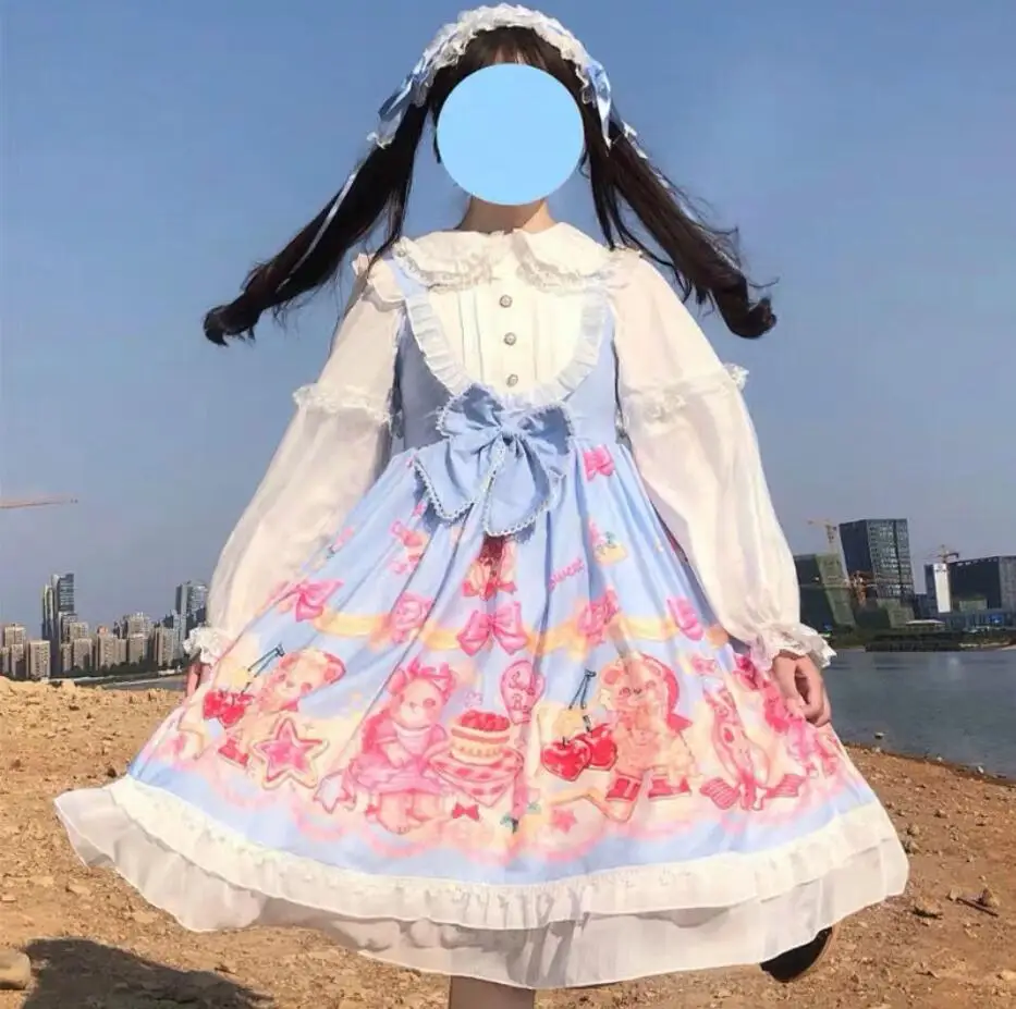 Mothybot Lolita Sling Dress Sweet Girl 6 to 14 Years Old Exclusively For High Temperament 
Mothybot Lolita Sling Dress Sweet Girl 6 to 14 Years Old Exclusively For High Temperament