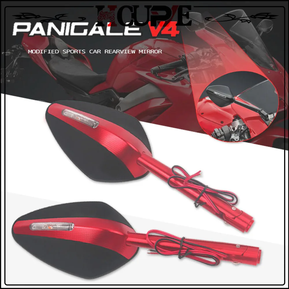 For DUCATI V2 V4 V4S 959 1299 Panigale Supersport 939 Motorcycle LED Turn Light Signals Folding Rear View Rearview
For DUCATI V2 V4 V4S 959 1299 Panigale Supersport 939 Motorcycle LED Turn Light Signals Folding Rear View Rearview