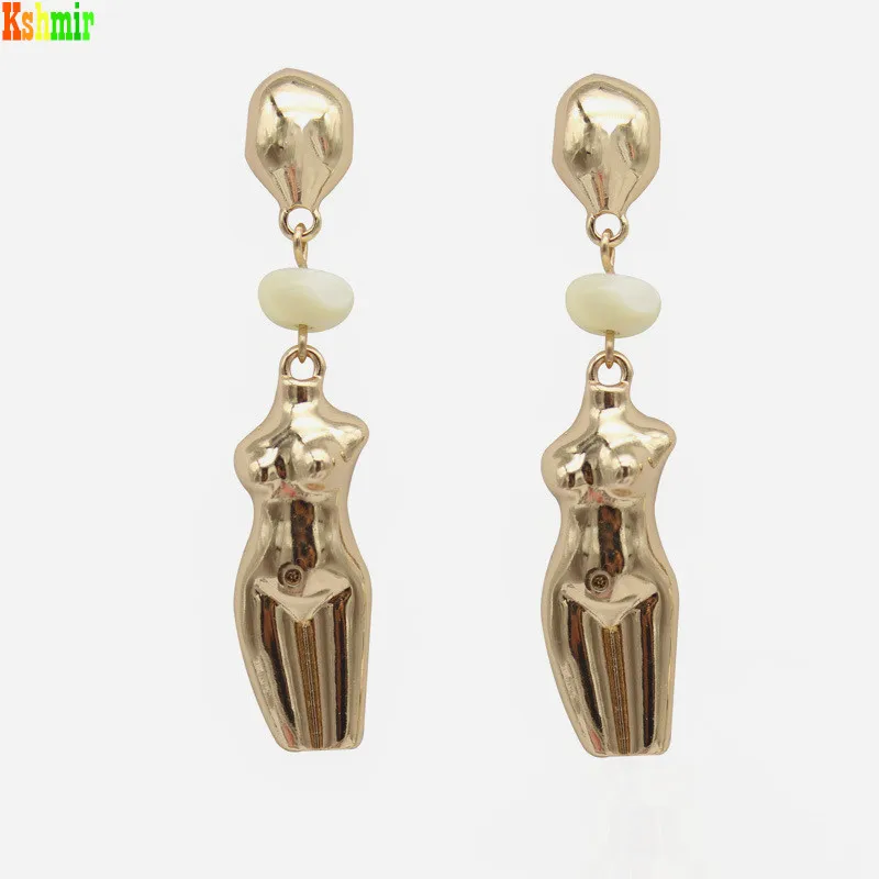 Kshmir 2020 Modern Metal Geometric Abstract Body Pearl and Shell Exaggerated Hanging Earrings Female Jewelry Gift Women A2051
Kshmir 2020 Modern Metal Geometric Abstract Body Pearl and Shell Exaggerated Hanging Earrings Female Jewelry Gift Women A2051