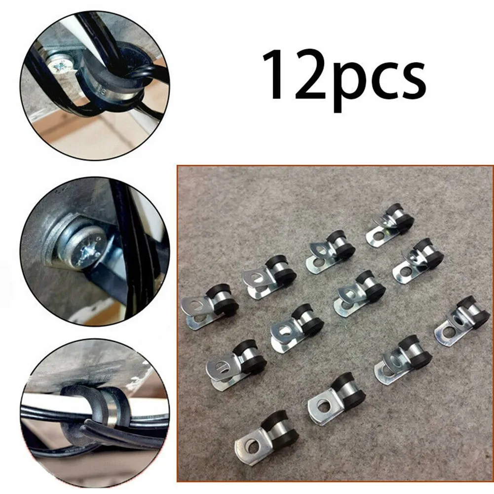 12pcs Car Brake Pipe Clips Rubber Lined P Clips 5/16\" (5mm) Lines Pack Interior Accessories Car Clip Metal+Rubber
12pcs Car Brake Pipe Clips Rubber Lined P Clips 5/16\" (5mm) Lines Pack Interior Accessories Car Clip Metal+Rubber