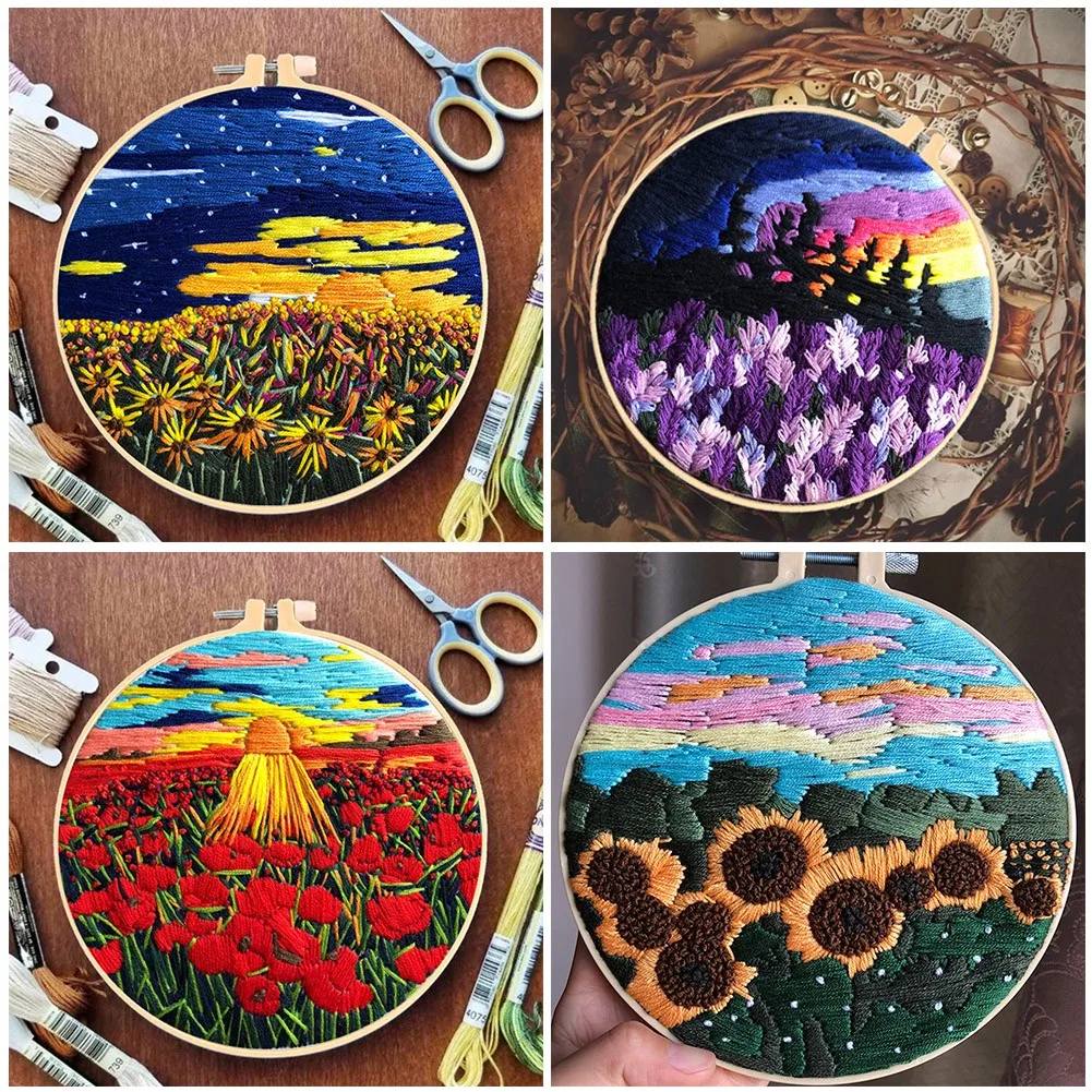1set Handwork Needlework Plants Cross Stitch Embroidery Flowers DIY Starter Kit Ribbon Painting Pattern Threads Tools Home Decor
1set Handwork Needlework Plants Cross Stitch Embroidery Flowers DIY Starter Kit Ribbon Painting Pattern Threads Tools Home Decor