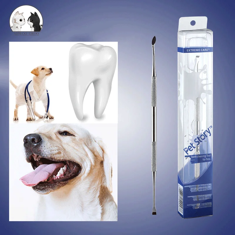 Pet Dogs Stainless Steel Double Head Tooth Cleaning Tool Dog Teeth Grooming Tool Brush Bad Breath Tartar Care Tool for Cat Dog
Pet Dogs Stainless Steel Double Head Tooth Cleaning Tool Dog Teeth Grooming Tool Brush Bad Breath Tartar Care Tool for Cat Dog