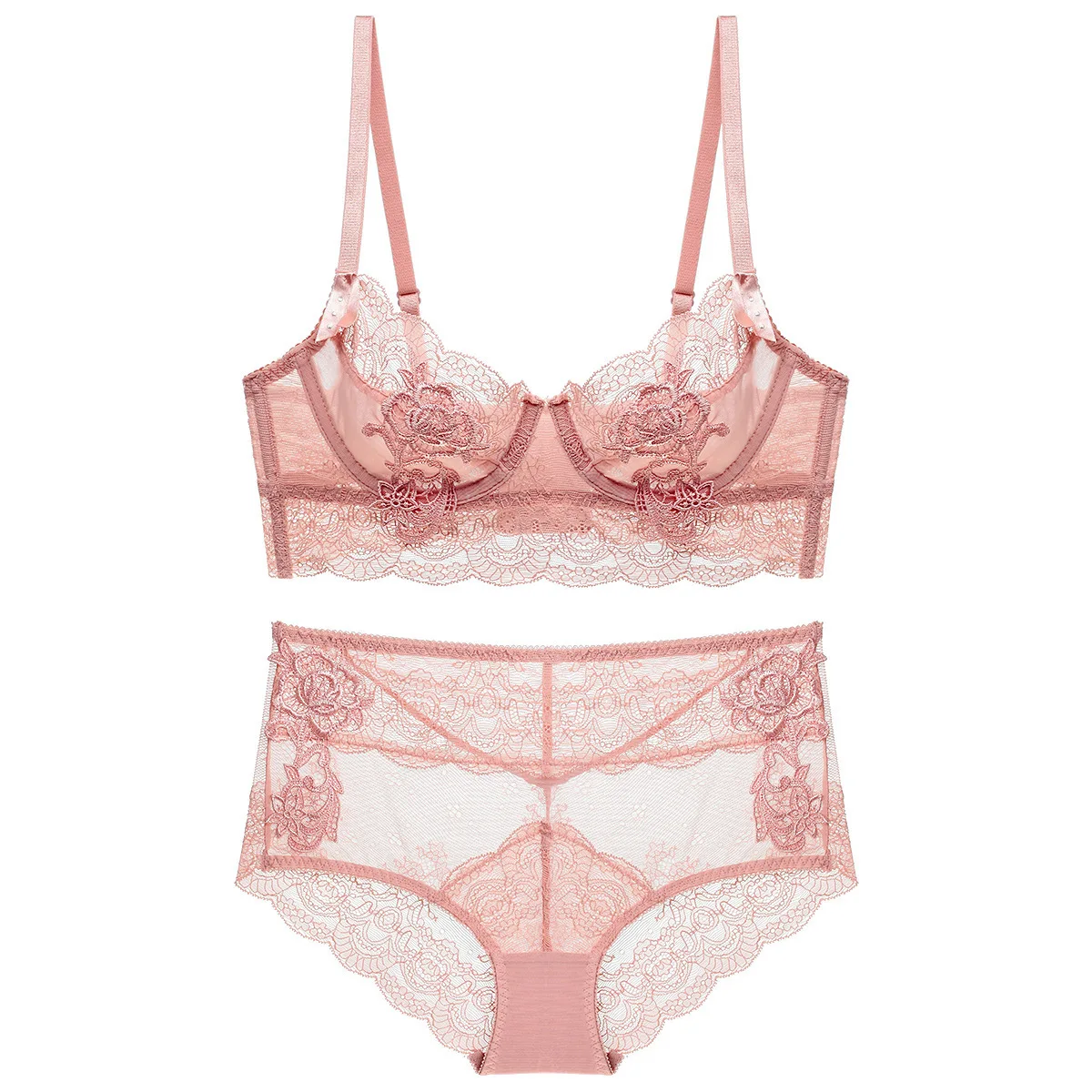 Female lingerie French Sexy Ultra-Thin Gathered Adjustable Lace Bra Set Cutout Perspective High Waist Underwear Set 
Female lingerie French Sexy Ultra-Thin Gathered Adjustable Lace Bra Set Cutout Perspective High Waist Underwear Set