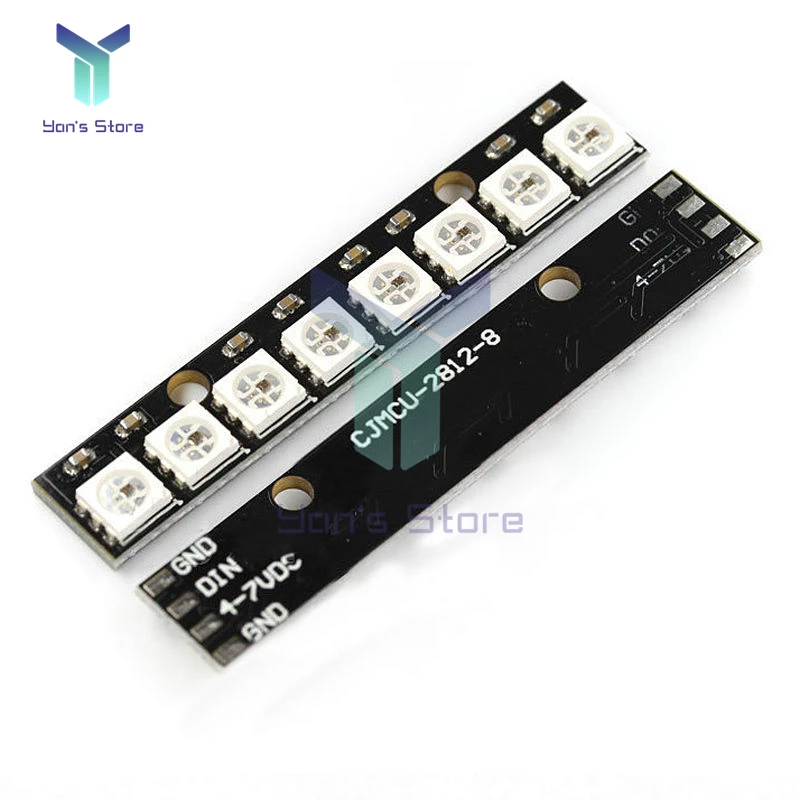 Led strip 8Bit Channel WS2812 5050 RGB 8 LED Light Built-In Full Color-Driven Development Board Strip Driver Board for Arduino
Led strip 8Bit Channel WS2812 5050 RGB 8 LED Light Built-In Full Color-Driven Development Board Strip Driver Board for Arduino