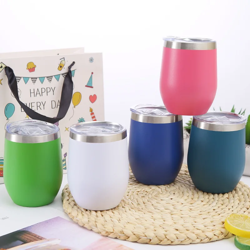 12oz Wine Tumbler With Seal Lid Beer Mug Double-layer Stainless Steel Wedding Party Vacuum Insulation Coffee Cup Christmas Gift
12oz Wine Tumbler With Seal Lid Beer Mug Double-layer Stainless Steel Wedding Party Vacuum Insulation Coffee Cup Christmas Gift