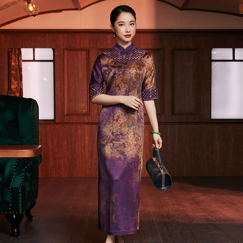 Женское длинное платье Xiyue, в китайском стиле, тяжелая промышленность, 50 мм, чонсам, зима 2020
Женское длинное платье Xiyue, в китайском стиле, тяжелая промышленность, 50 мм, чонсам, зима 2020