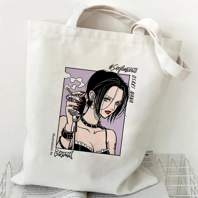 Nana Anime Japanese Harajuku Manga Handbags Shoulder Bags Casual Shopping Girls Handbag Women Elegant Canvas Bag
Nana Anime Japanese Harajuku Manga Handbags Shoulder Bags Casual Shopping Girls Handbag Women Elegant Canvas Bag