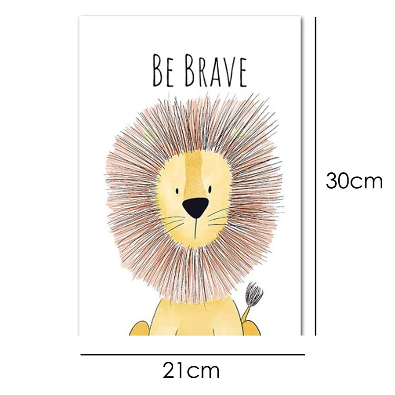 Cute Cartoon Animal Decorative Picture Frameless Brave Children's Room Kindergarten Frameless Canvas Painting Wall Art Kids Hot
Cute Cartoon Animal Decorative Picture Frameless Brave Children's Room Kindergarten Frameless Canvas Painting Wall Art Kids Hot
