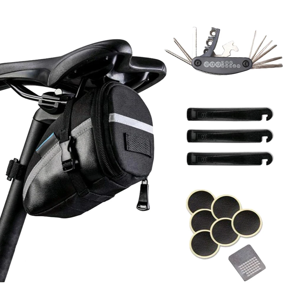 MTB Bike Tools Bicycle Accessories Repair Tool Kits Saddle Bag Cycling Seat Pack Multi Function MTB Bicycle Repair Tool Set
MTB Bike Tools Bicycle Accessories Repair Tool Kits Saddle Bag Cycling Seat Pack Multi Function MTB Bicycle Repair Tool Set