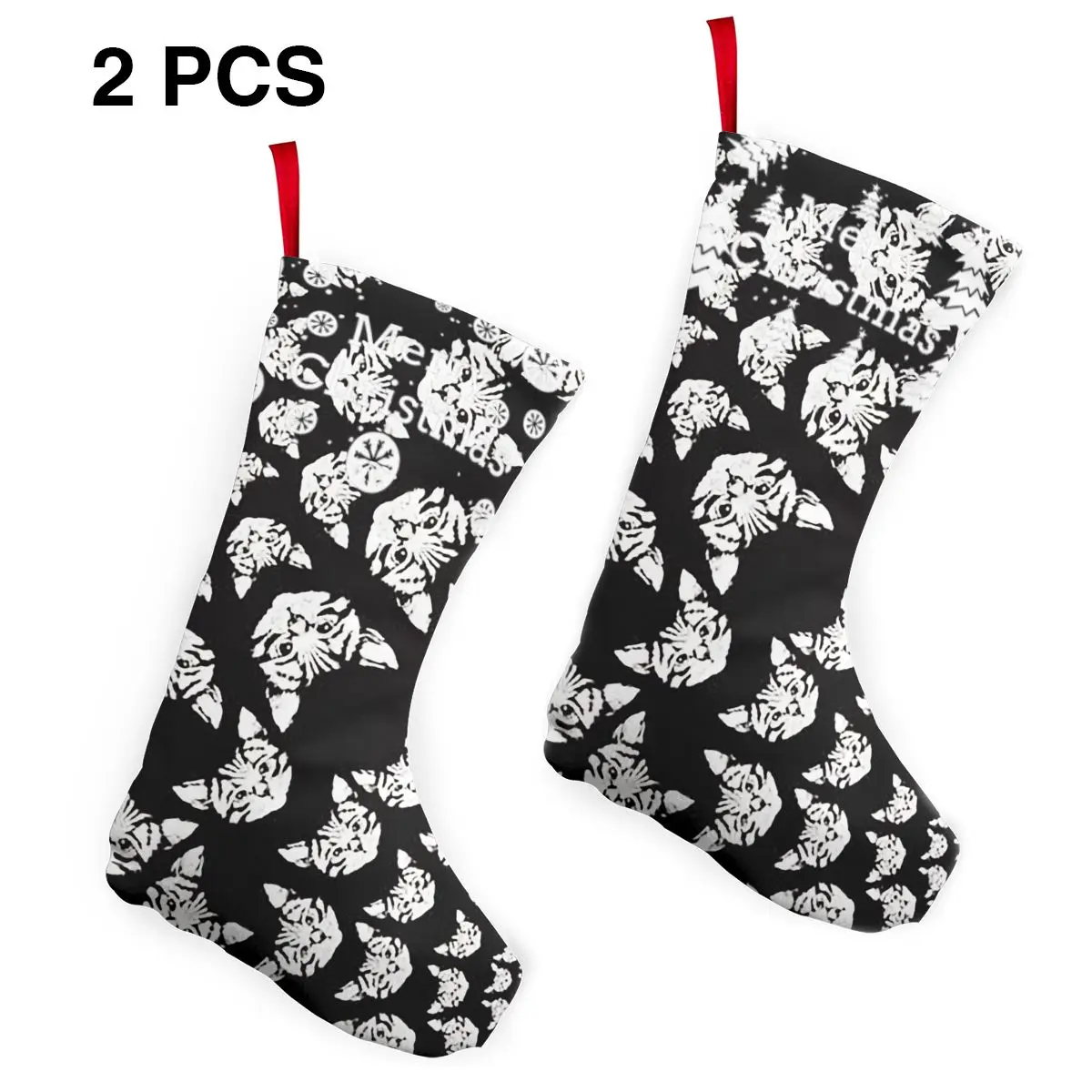 Black White Spiral Cats Large Christmas Stockings Xmas Fireplace Hanging Stockings Decoration Stockings
Black White Spiral Cats Large Christmas Stockings Xmas Fireplace Hanging Stockings Decoration Stockings