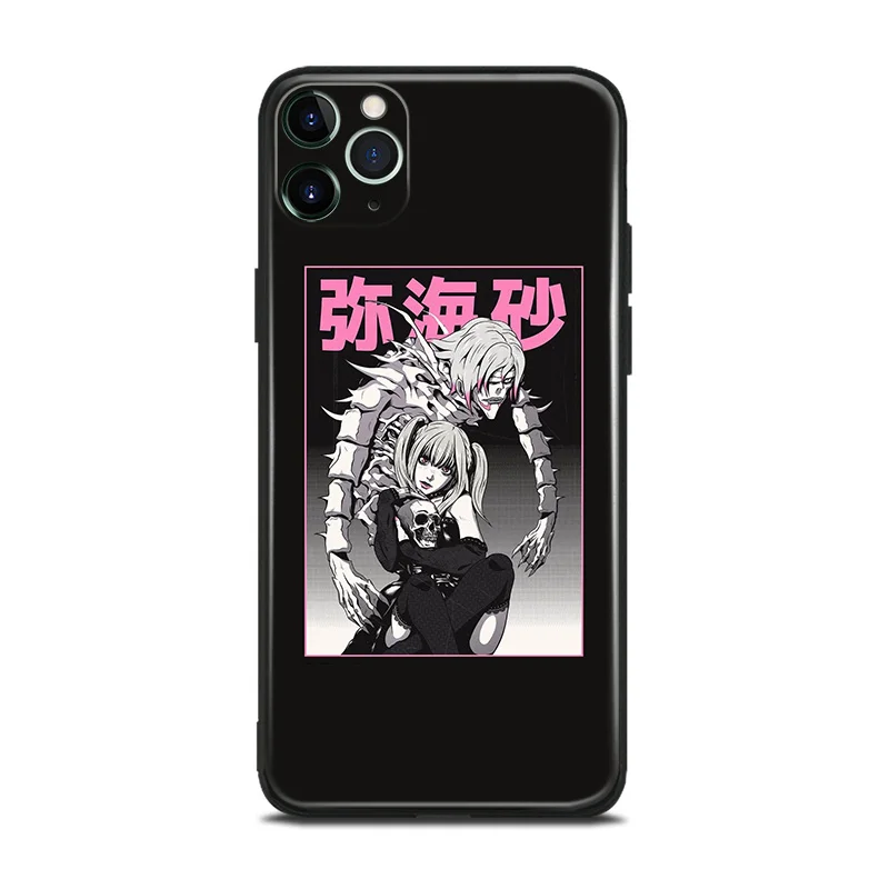 Чехол для телефона Rem and Misa Death Note из аниме iPhone se 6 6s 7 8 plus x xr xs 11 12 13 mini pro max мягкий