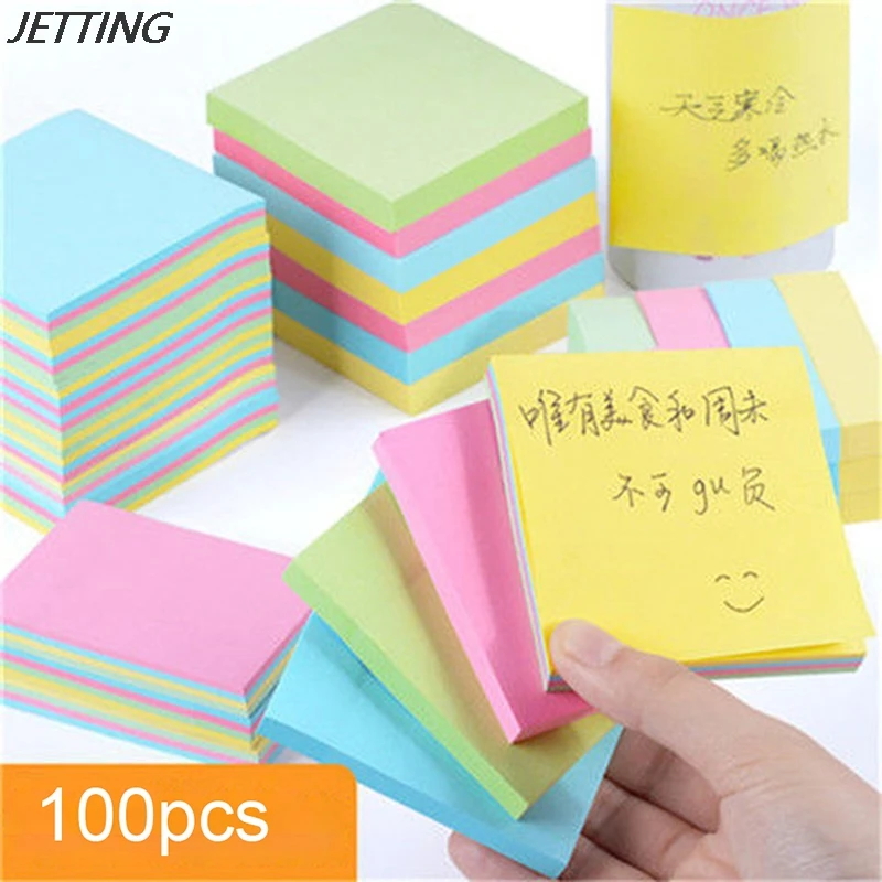 100 Pages Memo Pad Memo Sticker Paper Office Stationery Small Plan Pocket 5Colors Notepad Sticky Notes Creative Self-Stick Notes 
100 Pages Memo Pad Memo Sticker Paper Office Stationery Small Plan Pocket 5Colors Notepad Sticky Notes Creative Self-Stick Notes