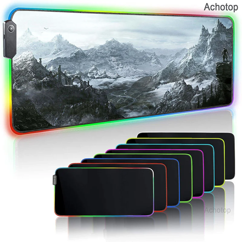 Large Rubber The Elder Scrolls V Skyrim RGB Mouse Pad Gamer 400x900mm XXL Keyboard LED Gaming MousePad Computer Laptop Desk Mat
Large Rubber The Elder Scrolls V Skyrim RGB Mouse Pad Gamer 400x900mm XXL Keyboard LED Gaming MousePad Computer Laptop Desk Mat