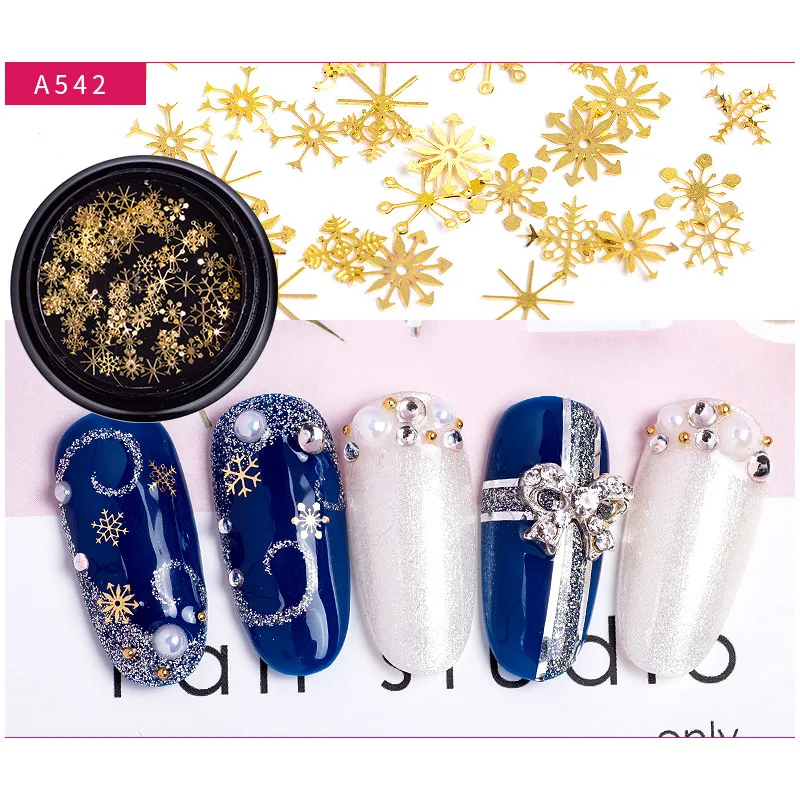 Colours Gold Snowflakes Hollow Metal Sequins Nail Charms DIY Manicure Nails Accessories Nail Art Decor Holographic Snow Flake
Colours Gold Snowflakes Hollow Metal Sequins Nail Charms DIY Manicure Nails Accessories Nail Art Decor Holographic Snow Flake