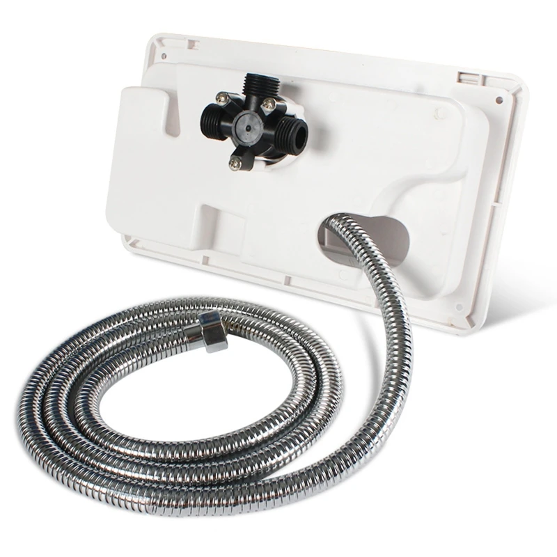 RV Shower Box Kit with Lock-Includes Shower Faucet Shower Hose Shower Wand for Boat Marine Camper Motorhome Caravan W91F
RV Shower Box Kit with Lock-Includes Shower Faucet Shower Hose Shower Wand for Boat Marine Camper Motorhome Caravan W91F