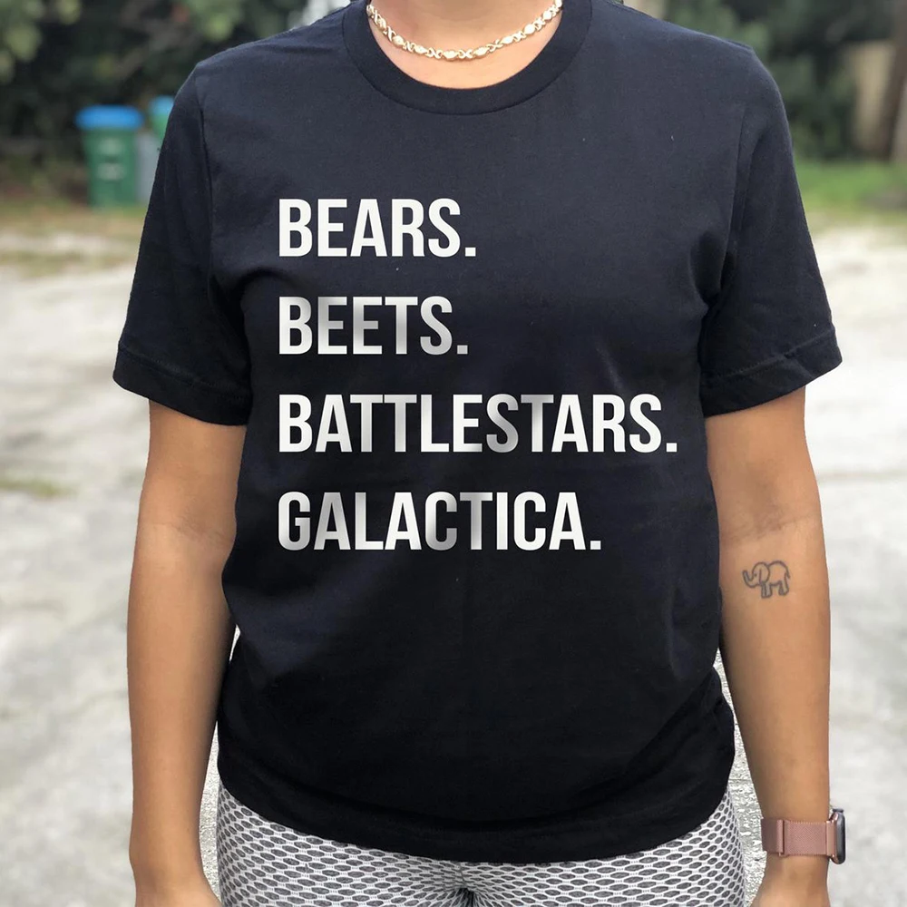 Дуайт Шрут фермы Футболка женская медведи свекла открытый простор футболка ТВ-шоу Графический Футболка в офис, ТВ вентиляторы одежда 
Дуайт Шрут фермы Футболка женская медведи свекла открытый простор футболка ТВ-шоу Графический Футболка в офис, ТВ вентиляторы одежда