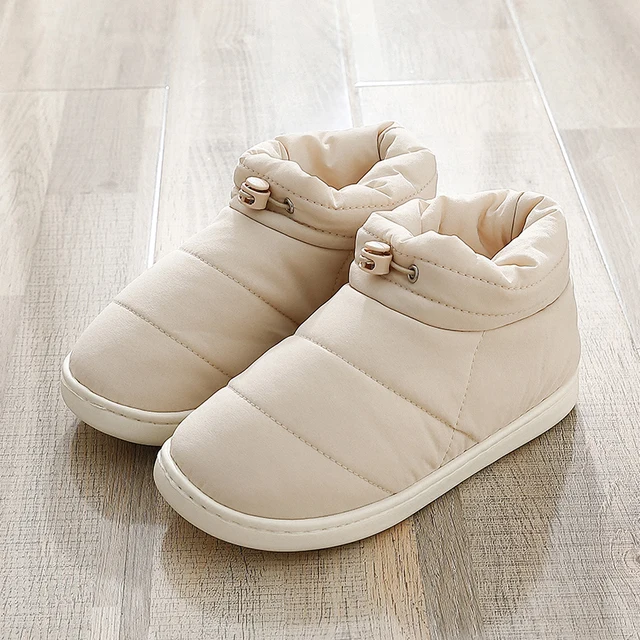 Men's Winter Shoes Down Cloth Home Slippers Women Warm Plush Fluffy Inside Fur Slippers Slip-on Flat Snow Boots Casual Men Mules
Men's Winter Shoes Down Cloth Home Slippers Women Warm Plush Fluffy Inside Fur Slippers Slip-on Flat Snow Boots Casual Men Mules