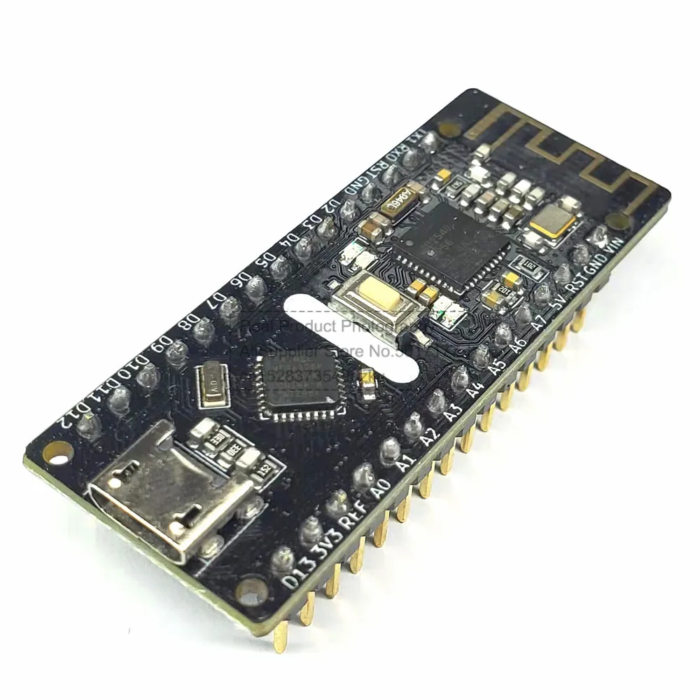 Плата микроконтроллера ATmega328P для BLE-Nano, плата для Arduino Nano V3.0, интегрированный модуль CC2540 BLE Bluetooth
Плата микроконтроллера ATmega328P для BLE-Nano, плата для Arduino Nano V3.0, интегрированный модуль CC2540 BLE Bluetooth