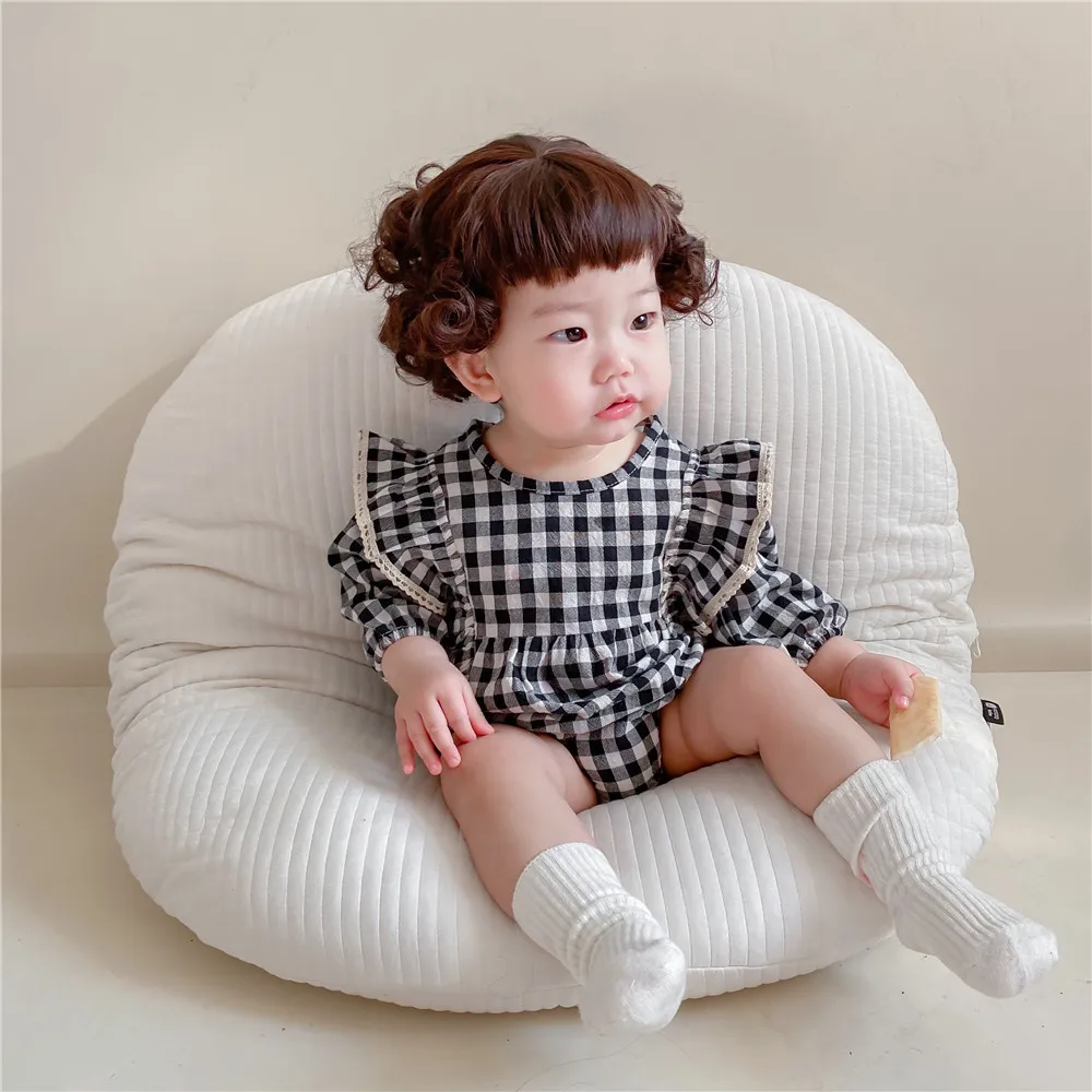 2pcs Toddler Kids Baby Girl Clothes Iattice Jumpsuit Summer Long Sleeve Bodysuit Sunsuit Outfits For New Born Girls Clothing
2pcs Toddler Kids Baby Girl Clothes Iattice Jumpsuit Summer Long Sleeve Bodysuit Sunsuit Outfits For New Born Girls Clothing