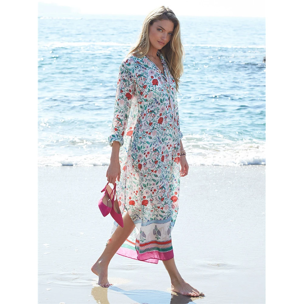Bikini Cover Up Boho Print Chiffon Swimsuit Beach Dress Women 2020 Summer Ladies Sexy Cover-Ups Bathing Suit Beach Wear Tunic
Bikini Cover Up Boho Print Chiffon Swimsuit Beach Dress Women 2020 Summer Ladies Sexy Cover-Ups Bathing Suit Beach Wear Tunic
