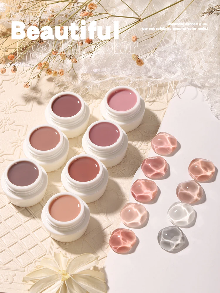 2021 New 16-color Canned Nail Polish Jelly Popular Color Phototherapy Japanese Canned Glue Nude Color Nail Shop Special Nail Art
2021 New 16-color Canned Nail Polish Jelly Popular Color Phototherapy Japanese Canned Glue Nude Color Nail Shop Special Nail Art