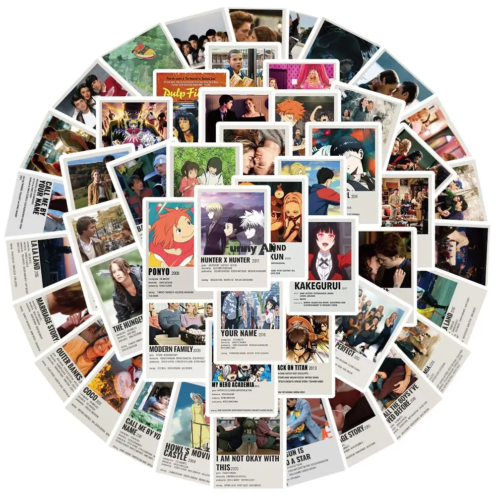 51Pcs Classic American Drama Anime Poster DIY Waterproof Sticker Laptop Phone Cup Helmet Guitar Skateboard Kids Gift Toy Decor 
51Pcs Classic American Drama Anime Poster DIY Waterproof Sticker Laptop Phone Cup Helmet Guitar Skateboard Kids Gift Toy Decor