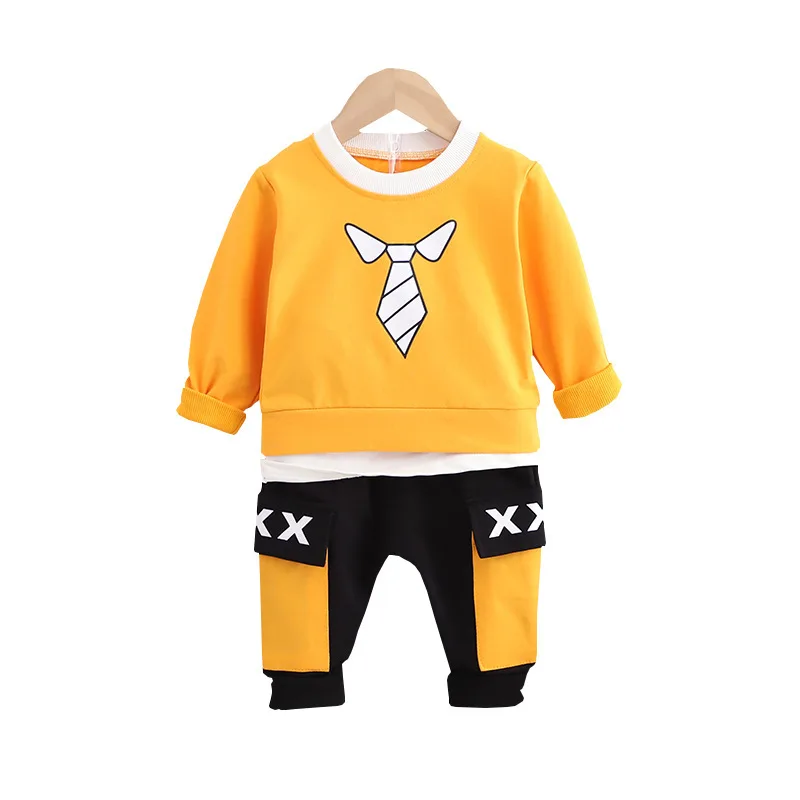 Kids Sets Children's Casual Suit New Autumn Boys' Cartoon Stitching Long-Sleeved Sweater Loosel Two-Piece Set 0-4 Ages
Kids Sets Children's Casual Suit New Autumn Boys' Cartoon Stitching Long-Sleeved Sweater Loosel Two-Piece Set 0-4 Ages
