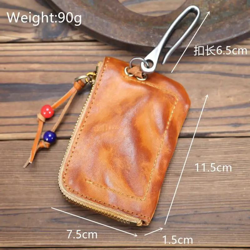 YourSeason Retro Key Holder Genuine Leather Organizer 2021 First Layer Cowhide Solid Color Casual Unisex Car Key Wallets
YourSeason Retro Key Holder Genuine Leather Organizer 2021 First Layer Cowhide Solid Color Casual Unisex Car Key Wallets