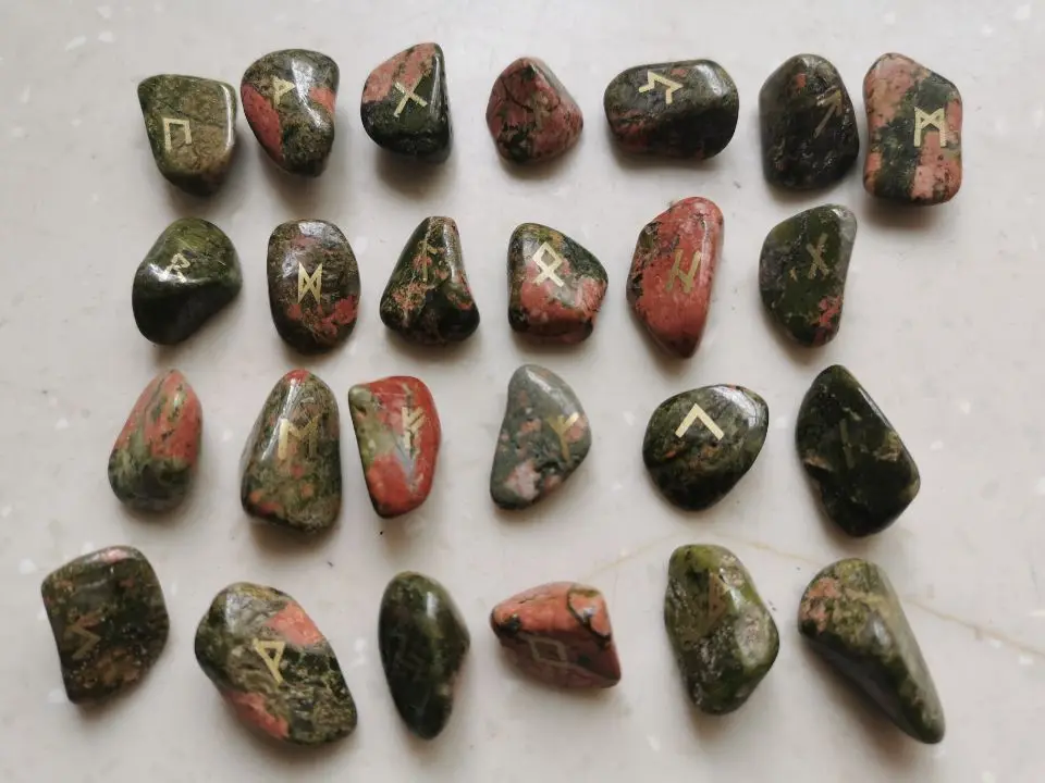 Natural Rune Stones Set, Polished Engraved Elder Futhark Alphabet Magic Lettering Crystal for Meditation Divination Healing Chak
Natural Rune Stones Set, Polished Engraved Elder Futhark Alphabet Magic Lettering Crystal for Meditation Divination Healing Chak