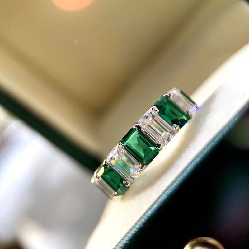 Top quality one row Natural Emerald Rings for Women Silver 925 Wedding Engagement green Ring Gemstone Fine Jewelry Gift
Top quality one row Natural Emerald Rings for Women Silver 925 Wedding Engagement green Ring Gemstone Fine Jewelry Gift