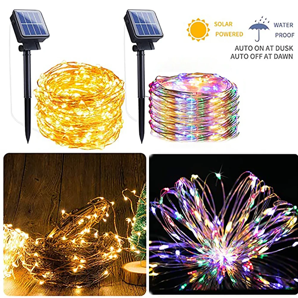 100/200 LED Outdoor Solar Lamp String Lights LED Fairy Holiday Christmas Party Garland Solar Garden Waterproof Party Decor Light
100/200 LED Outdoor Solar Lamp String Lights LED Fairy Holiday Christmas Party Garland Solar Garden Waterproof Party Decor Light