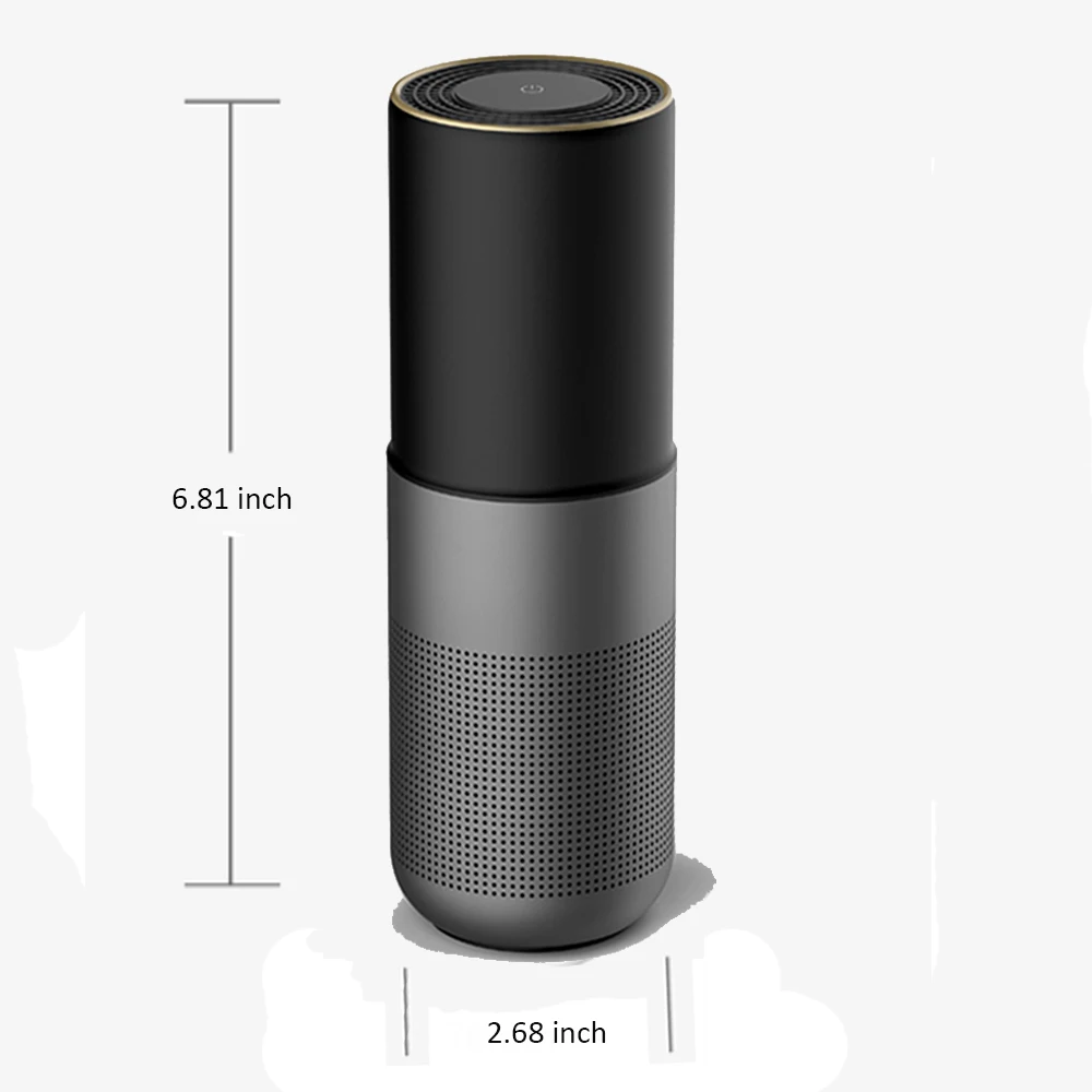 Car Air Purifier, Mini Portable Ionizer with HEPA Filter3-Stage Filtration Air FreshenerCaptures PM2.5, Smoke, Pet Odors, Mold
Car Air Purifier, Mini Portable Ionizer with HEPA Filter3-Stage Filtration Air FreshenerCaptures PM2.5, Smoke, Pet Odors, Mold