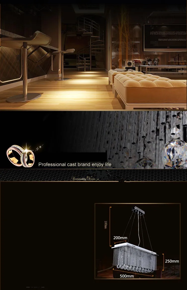 Hot Long Size Rectangle Crystal Pendant Light Fitting Crystal chandelier ceiling suspension lamp for dining room bedroom
Hot Long Size Rectangle Crystal Pendant Light Fitting Crystal chandelier ceiling suspension lamp for dining room bedroom