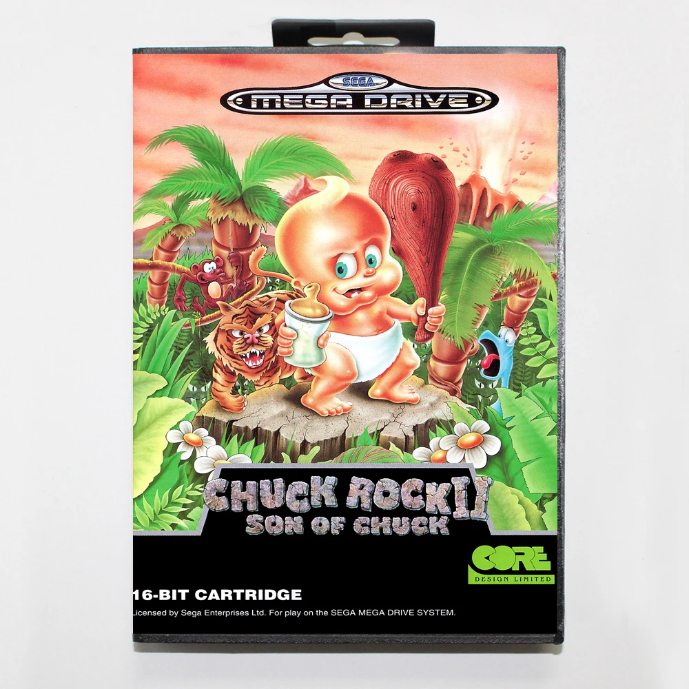 Chuck Rock II Son of Chuck 16bit MD Game Card For Sega Mega Drive/ Genesis with Retail Box
Chuck Rock II Son of Chuck 16bit MD Game Card For Sega Mega Drive/ Genesis with Retail Box
