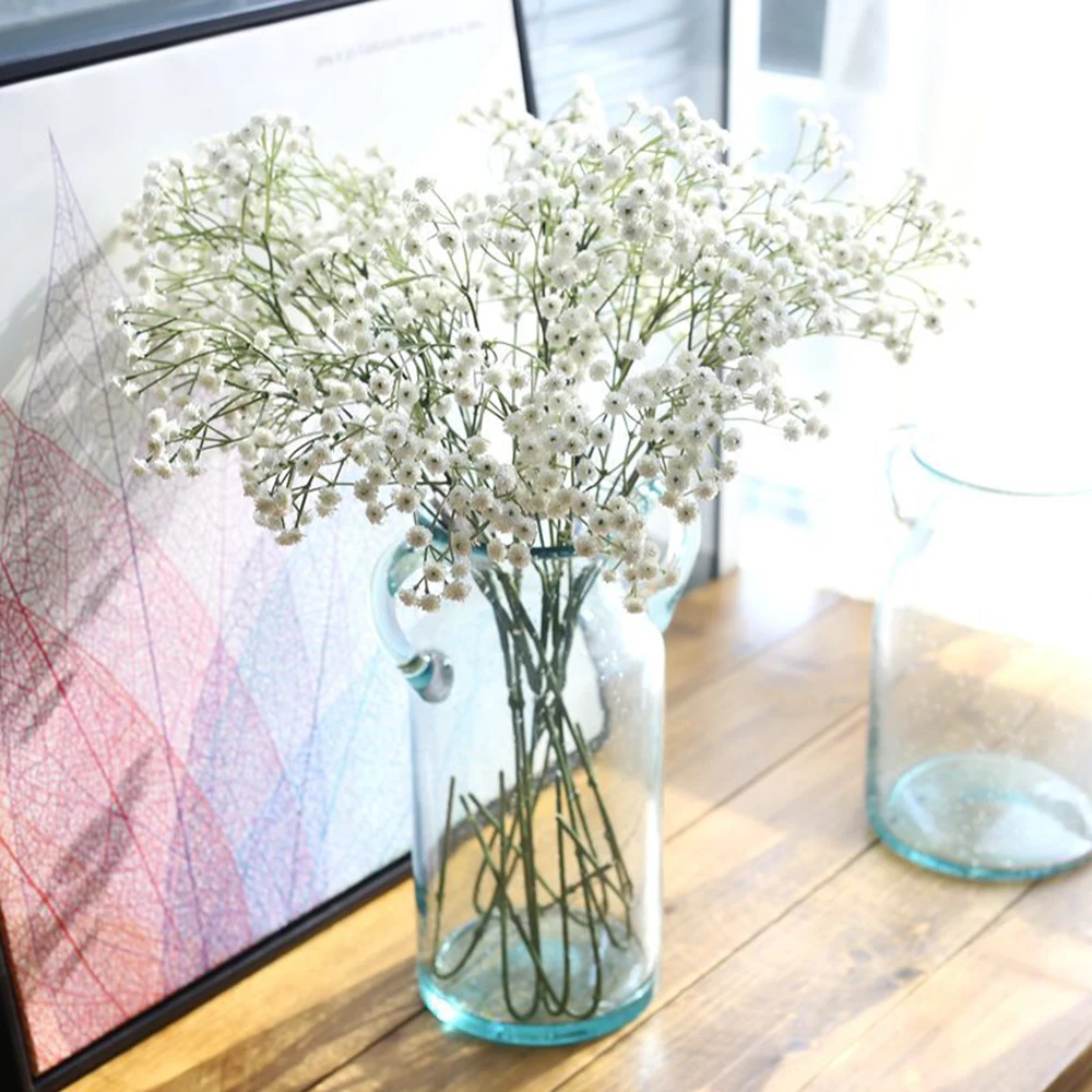 90 Mini Heads 65cm DIY Artificial Baby Breathing Flower Gypsophila Fake Silicone Plants Wedding Decor Home Flower Arrangement
90 Mini Heads 65cm DIY Artificial Baby Breathing Flower Gypsophila Fake Silicone Plants Wedding Decor Home Flower Arrangement