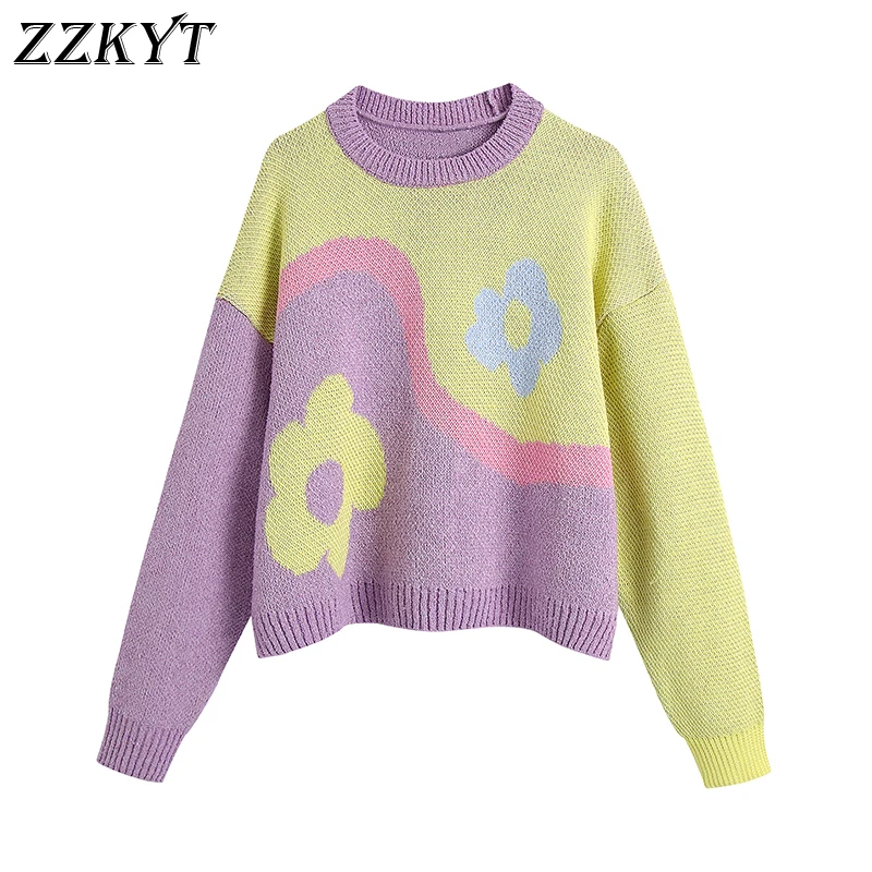 ZZKYT 2021 Women Autumn Vintage Floral Pullover Sweater Fashion Sweet O-Neck Long Sleeve Female Casual Chic Tops Vestidos Mujer
ZZKYT 2021 Women Autumn Vintage Floral Pullover Sweater Fashion Sweet O-Neck Long Sleeve Female Casual Chic Tops Vestidos Mujer