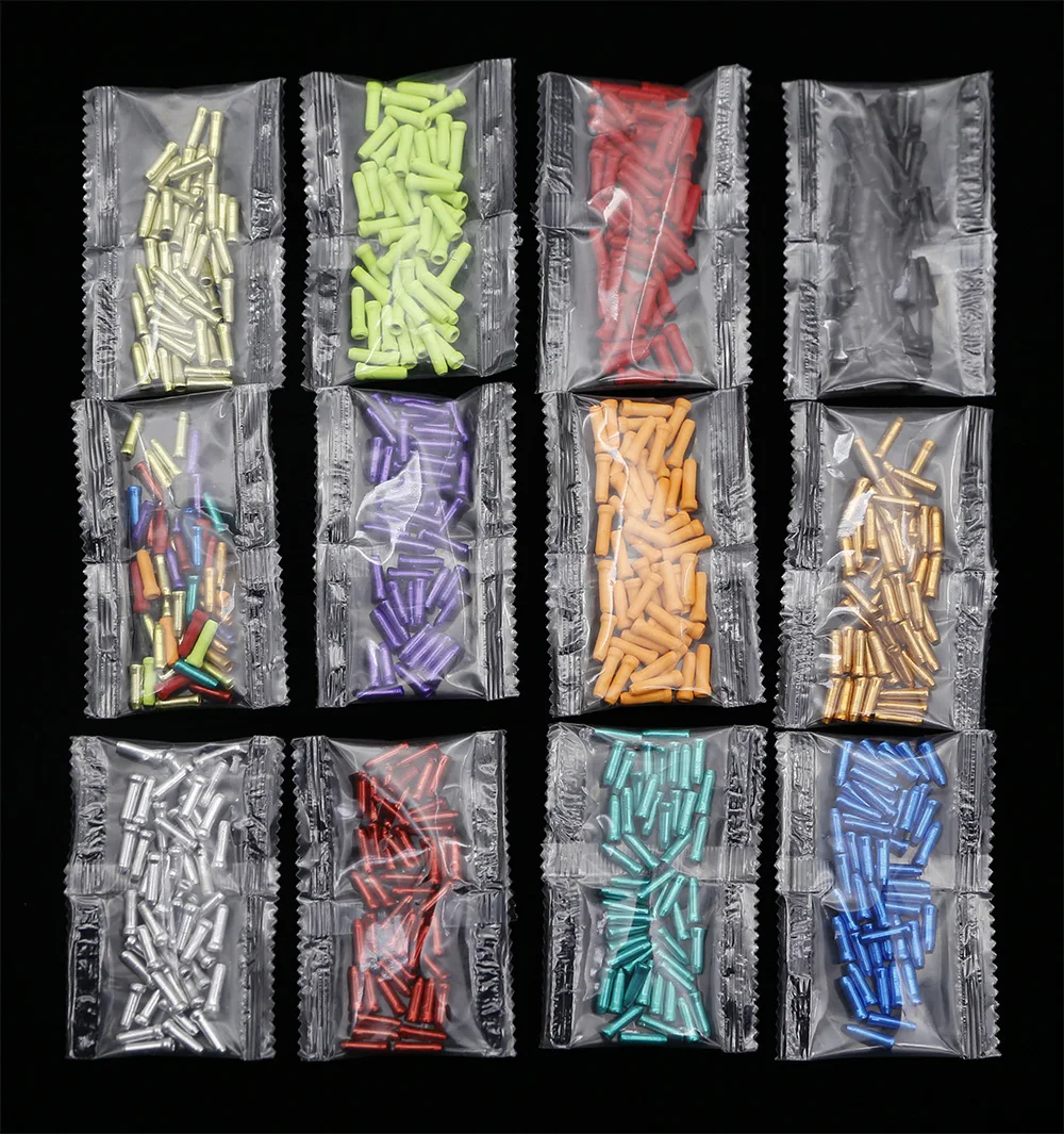 50Pcs Aluminum Alloy Bicycle Cable End Caps MTB Road Bike Brake Cable Cap Wire End Cap Fits for Brake Shift Derailleur Cable
50Pcs Aluminum Alloy Bicycle Cable End Caps MTB Road Bike Brake Cable Cap Wire End Cap Fits for Brake Shift Derailleur Cable