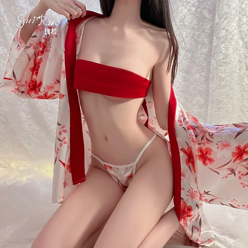 Sexy Robe Pornos for Women Femme Japanese Style Kimino Robes Babydoll Lingerie Erotic Clothing Printed Chiffon Waist Uniform Set
Sexy Robe Pornos for Women Femme Japanese Style Kimino Robes Babydoll Lingerie Erotic Clothing Printed Chiffon Waist Uniform Set