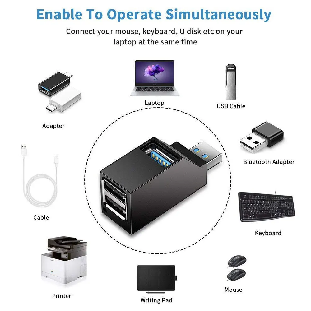 USB-концентратор с 3 портами USB 0 OTG | Компьютеры и офис