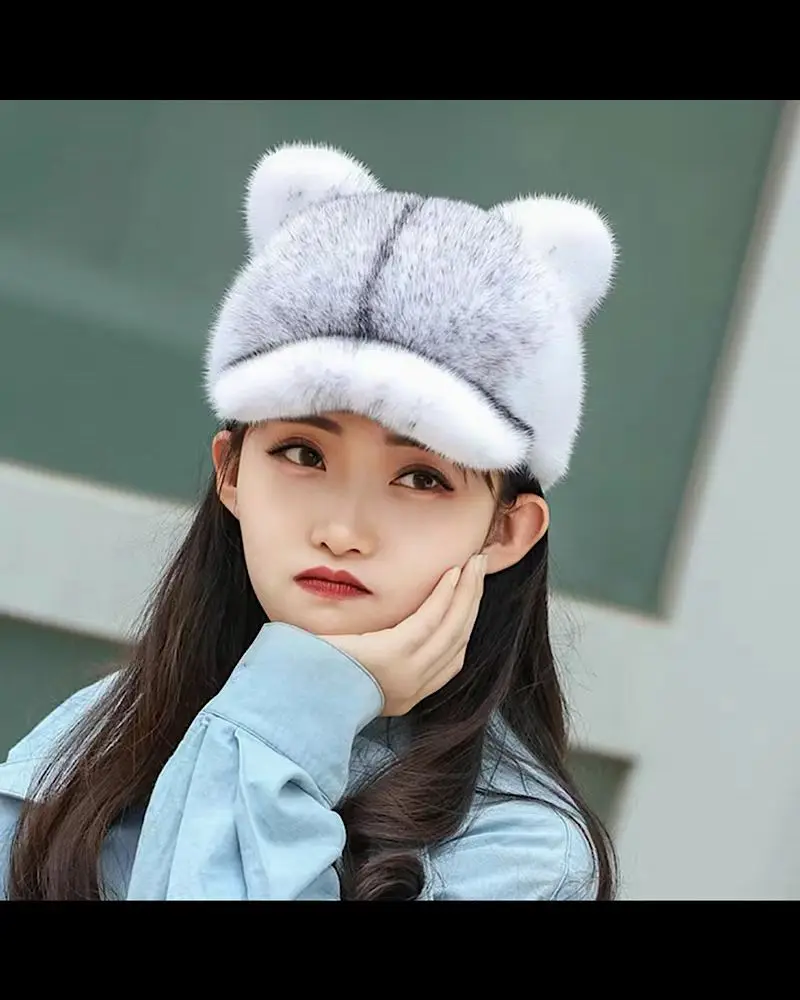 European station 2022 winter water mink hat men and women models, mink cat, ears, warm, warm, tongue cap fur, cotton cap
European station 2022 winter water mink hat men and women models, mink cat, ears, warm, warm, tongue cap fur, cotton cap