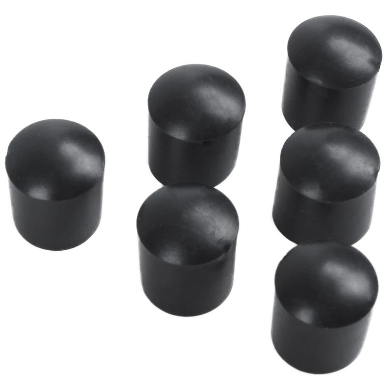 Rubber caps 40-piece black rubber tube ends 10mm round 
Rubber caps 40-piece black rubber tube ends 10mm round