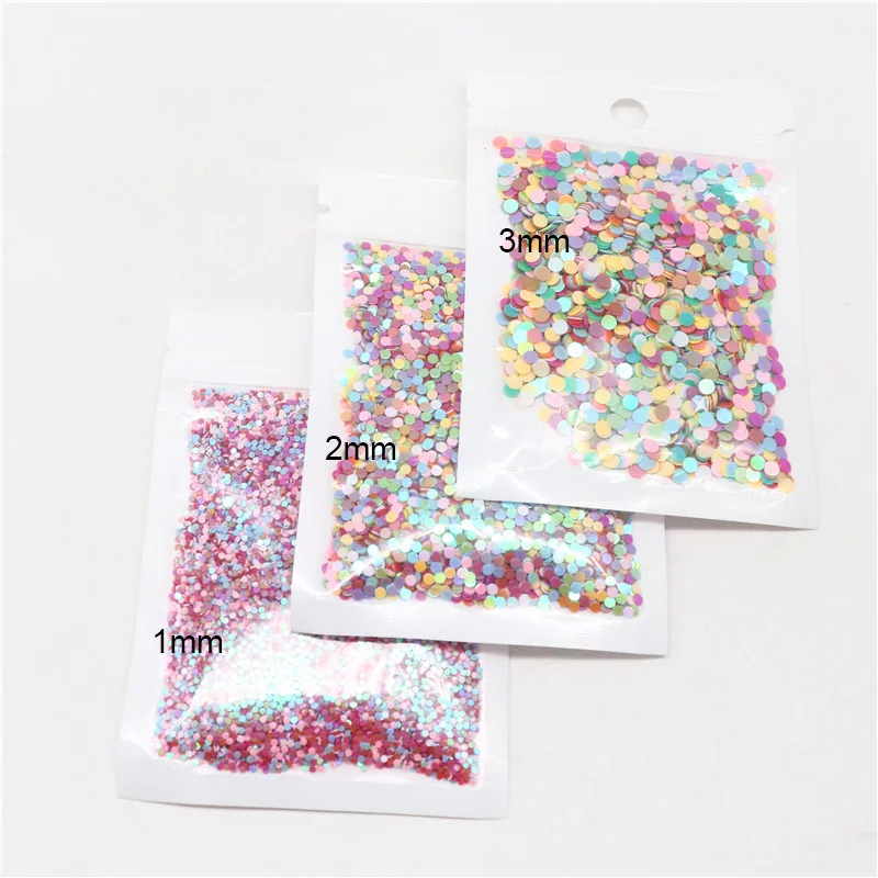 1MM 2MM 3MM Flat Dot Shape NAIL Sequins Paillettes for Nails Art Manicure Wedding Decoration Confetti Mix Colors
1MM 2MM 3MM Flat Dot Shape NAIL Sequins Paillettes for Nails Art Manicure Wedding Decoration Confetti Mix Colors